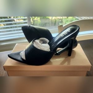 Brand New Black Croc Heels